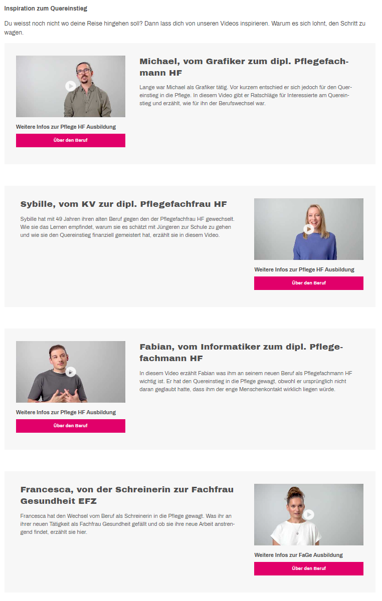 Quereinstieg Videos