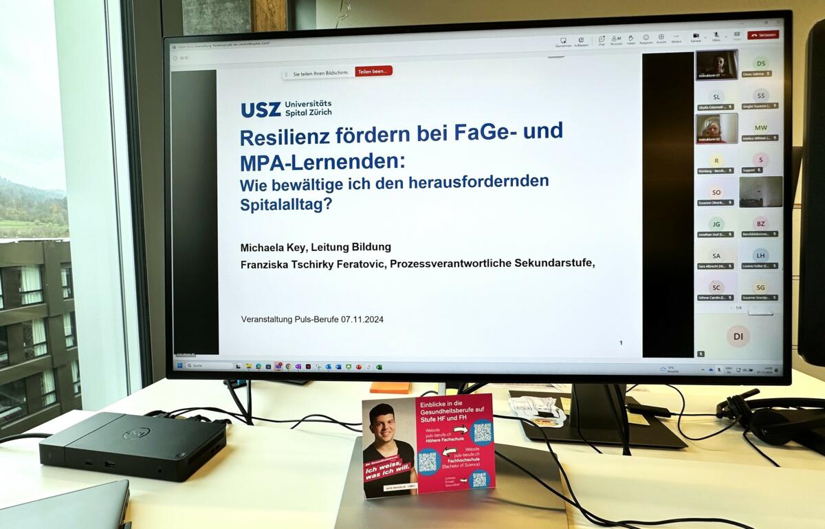 PULS-Veranstaltung Resilienz bei FaGe- und MPA-Lernenden